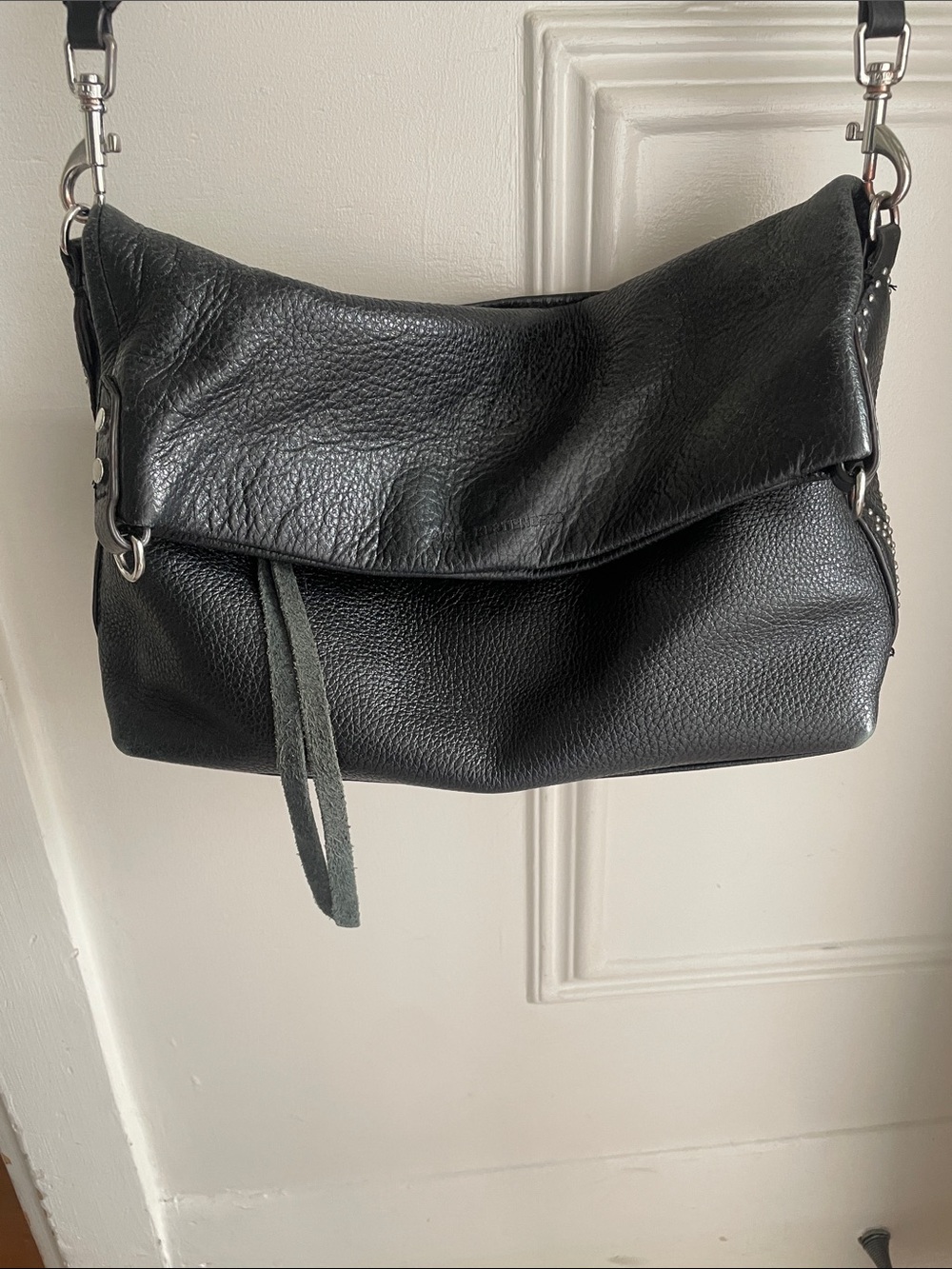 Aimee Kestenberg crossbody purse with studded detailing and two way wear